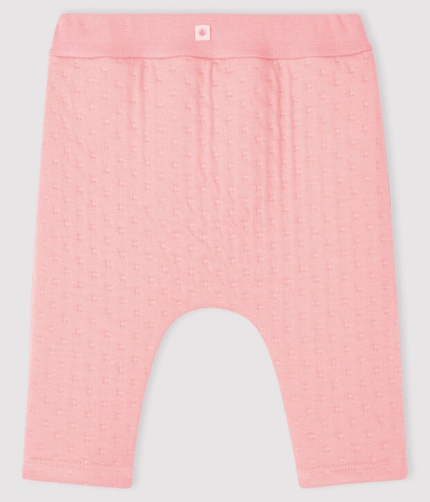 Babies' Quilted Tube Knit Leggings pink