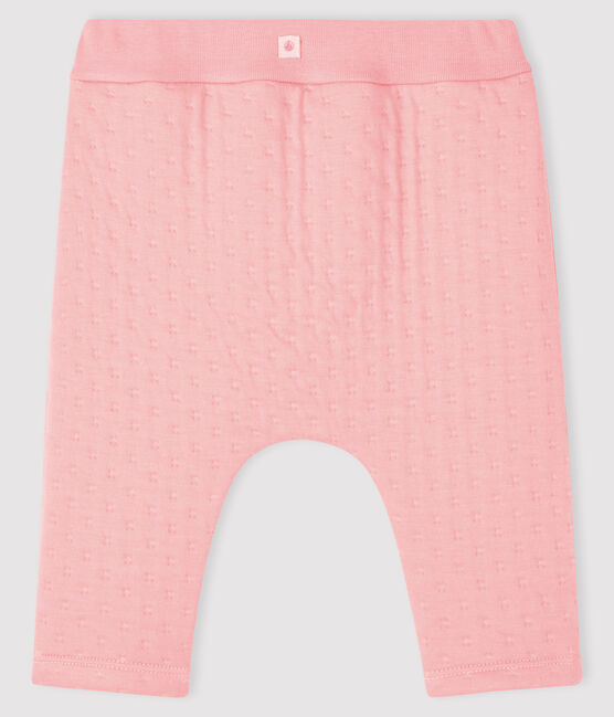 Babies' Quilted Tube Knit Leggings CHARME pink
