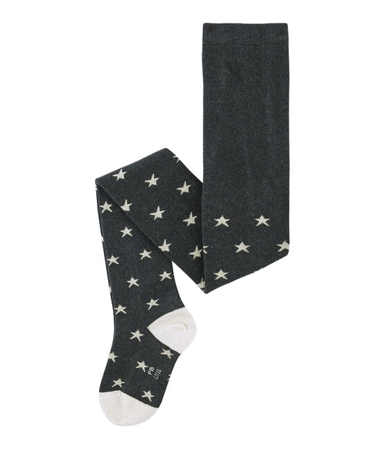 Girl's jersey tights CITY black/DORE yellow