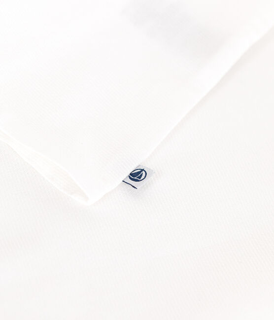 Babies' cotton pique blouse ECUME white