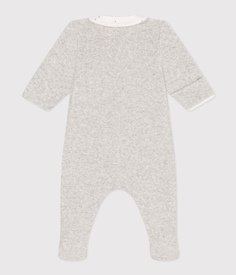 Babies' Velour Pyjamas grey