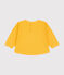 Babies' fleece sweatshirt DAISY yellow