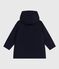 Children's plain mid-length parka SMOKING blue