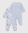 Pack of printed velour pyjamas for babies multicolor