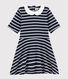 Girls' Short-Sleeved Cotton Dress