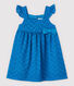Baby Girls' Strappy Dress with Eyelet Embroidery