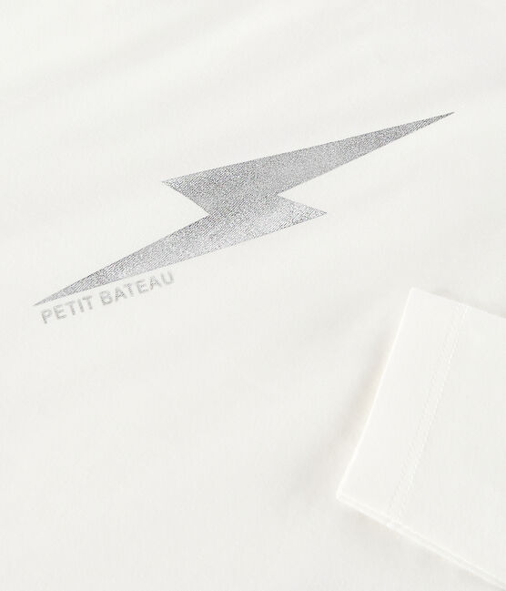 Boys Silkscreen Print T-shirt MARSHMALLOW white