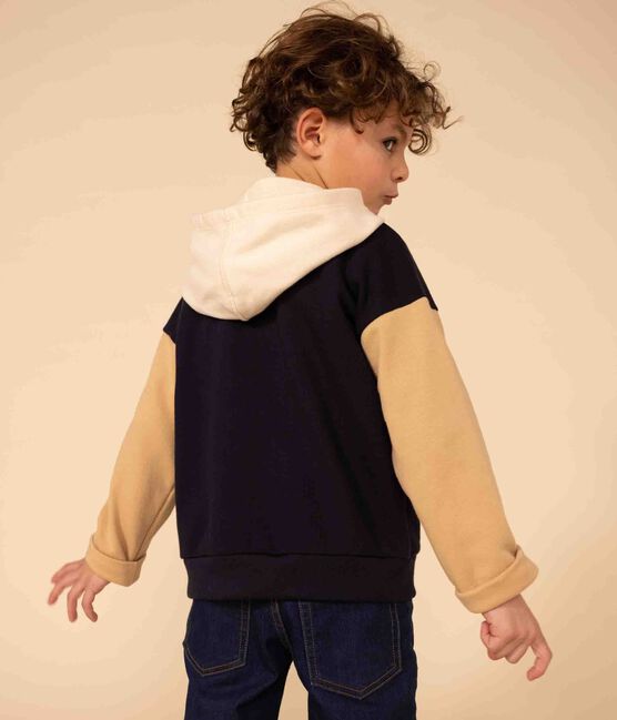 Boys' hooded sweatshirt SMOKING blue/MULTICO white