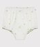 Babies' cotton bloomers printed with flowers green/green