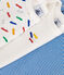 Babies' Short-sleeved Cotton Skate Pattern Bodysuits - 3-Pack variante 1