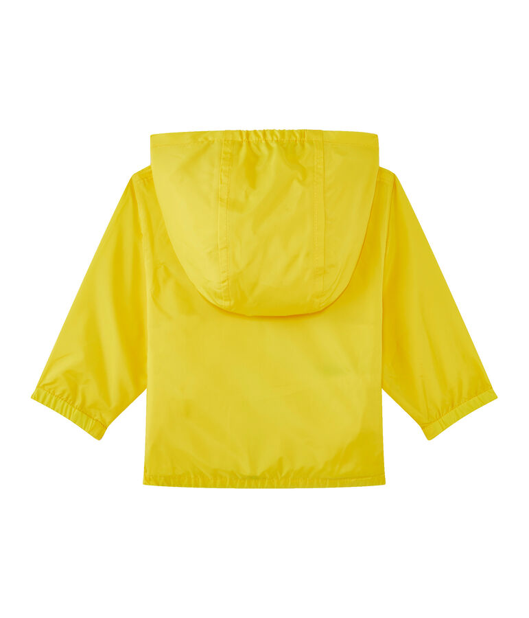 Unisex baby's yellow windbreaker yellow