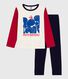 Children's two-colour cotton pyjamas.
