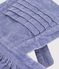 Children's plain corduroy dungaree dress purple