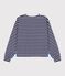 Hyères edition women's Breton top ECUME white/BLEU blue