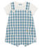 Baby boys' playsuit FONTAINE blue/MARSHMALLOW white