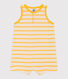 Babies' Striped Rib-Knit Playsuit
