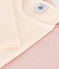 Girls' Long-Sleeved Cotton Openwork T-Shirt - 2-Pack variante 1