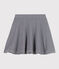 Children's stripy cotton skirt SMOKING blue/MARSHMALLOW white