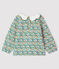 Baby girl's long-sleeved blouse MARSHMALLOW white/MULTICO white