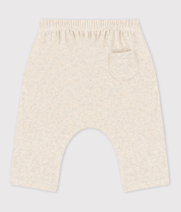 Babies' Cotton Velour Trousers beige