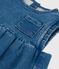 Babies' Eco-Friendly Denim Dress BLEU DELAVE blue