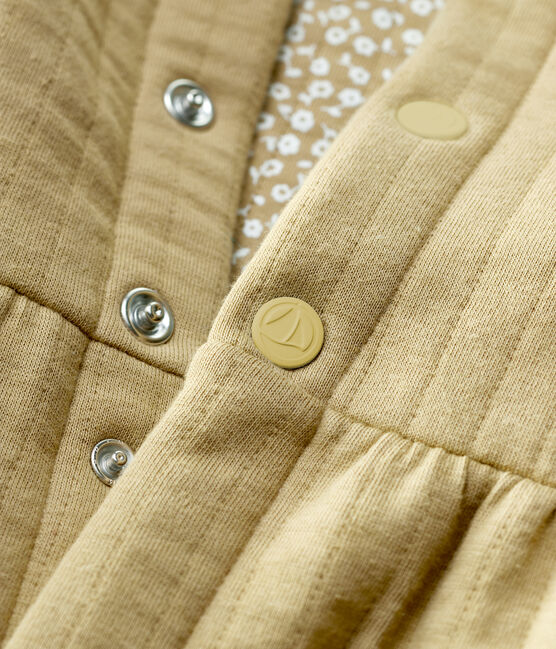 Babies' Long Quilted Jumpsuit JERRYCAN beige