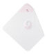 Baby girls' bath cape gift set