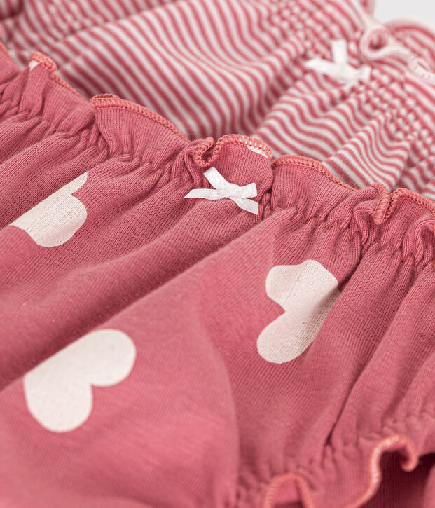 Women's ruffled cotton briefs - 2-pack multicolor