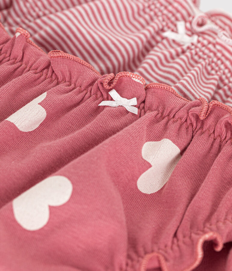 Women's ruffled cotton briefs - 2-pack multicolor