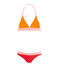 Girls' Eco-Friendly 2-Piece Swimsuit TIGER orange/MULTICO white