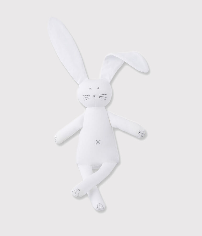 Babies' White Jersey Bunny Comforter ECUME white