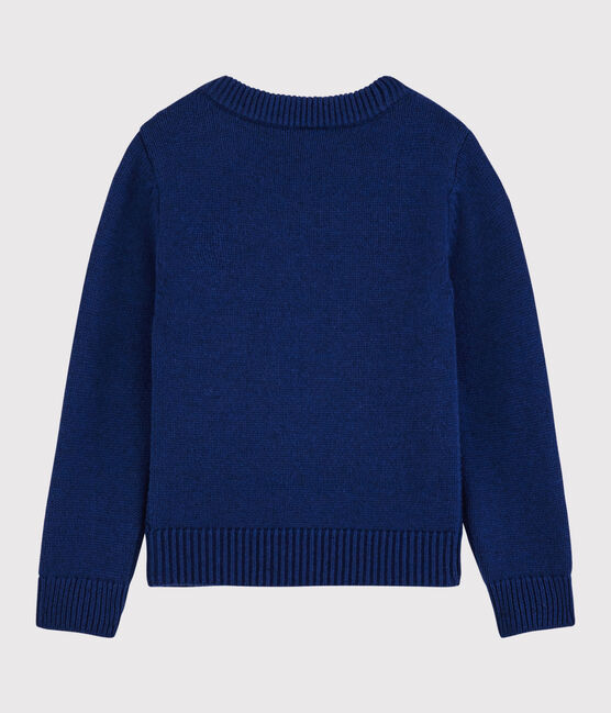 Boys' Wool and Cotton Pullover MAJOR blue