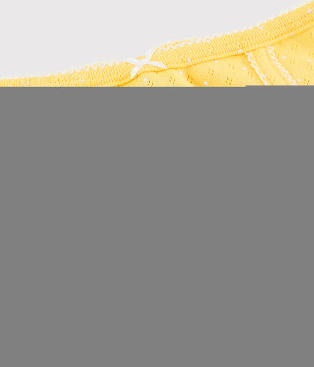 Girls' High-Rise Openwork Knickers - 3-Piece Set multicolor