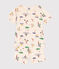 Children's multi-sports print short cotton pyjamas AVALANCHE white/MULTICO