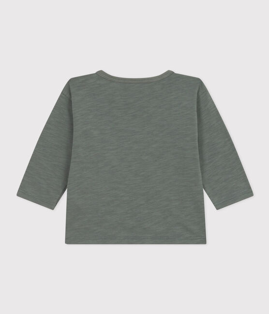 Babies' Long-Sleeved Slub Jersey T-Shirt THUYA green