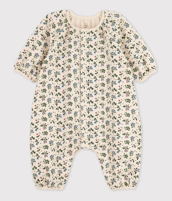 Babies' Patterned Cotton Jumpsuit AVALANCHE white/MULTICO