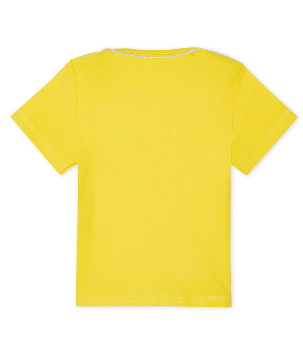 Tee shirt manches courtes b&eacute;b&eacute; gar&ccedil;on yellow
