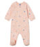Baby Girls' Fleece Sleepsuit MINOIS pink/MULTICO white