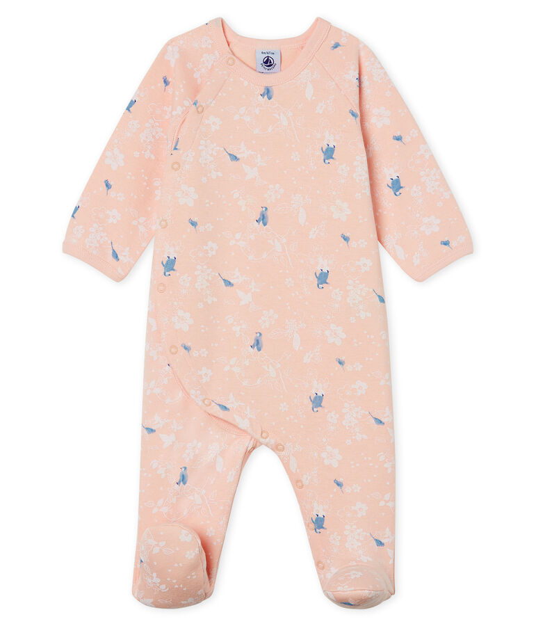 Baby Girls' Fleece Sleepsuit pink/multicolor
