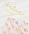 Girls' Ribbed Short Pyjamas FLEUR pink/MULTICO white