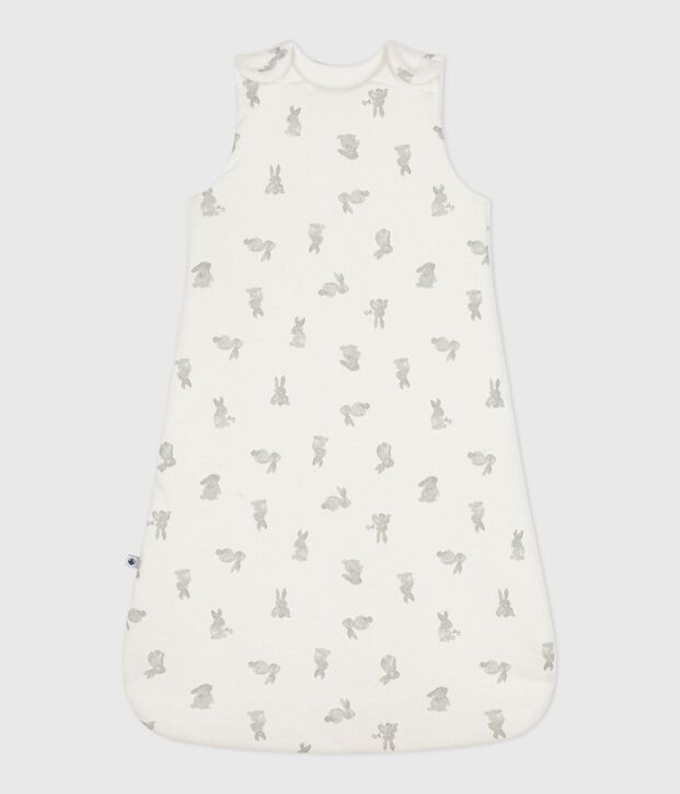Cotton Rabbit Patterned Sleeping Bag white/grey