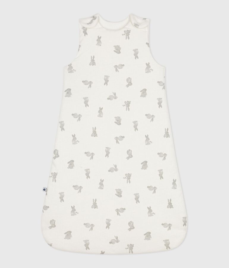 Cotton Rabbit Patterned Sleeping Bag white/grey