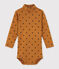 Unisex Babies' Long-Sleeved Roll-Neck Bodysuit CUIVRE /CAPECOD