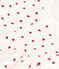 Babies' Fleece Dress/Bodysuit MARSHMALLOW white/PEPS red