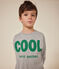 Little boys' long-sleeved T-shirt in fine jersey CHATON CHINE grey