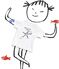 Serge Bloch child's T-shirt ECUME white