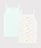 Girls' Fruit Print Organic Cotton Strappy Tops - 2-Pack variante 1