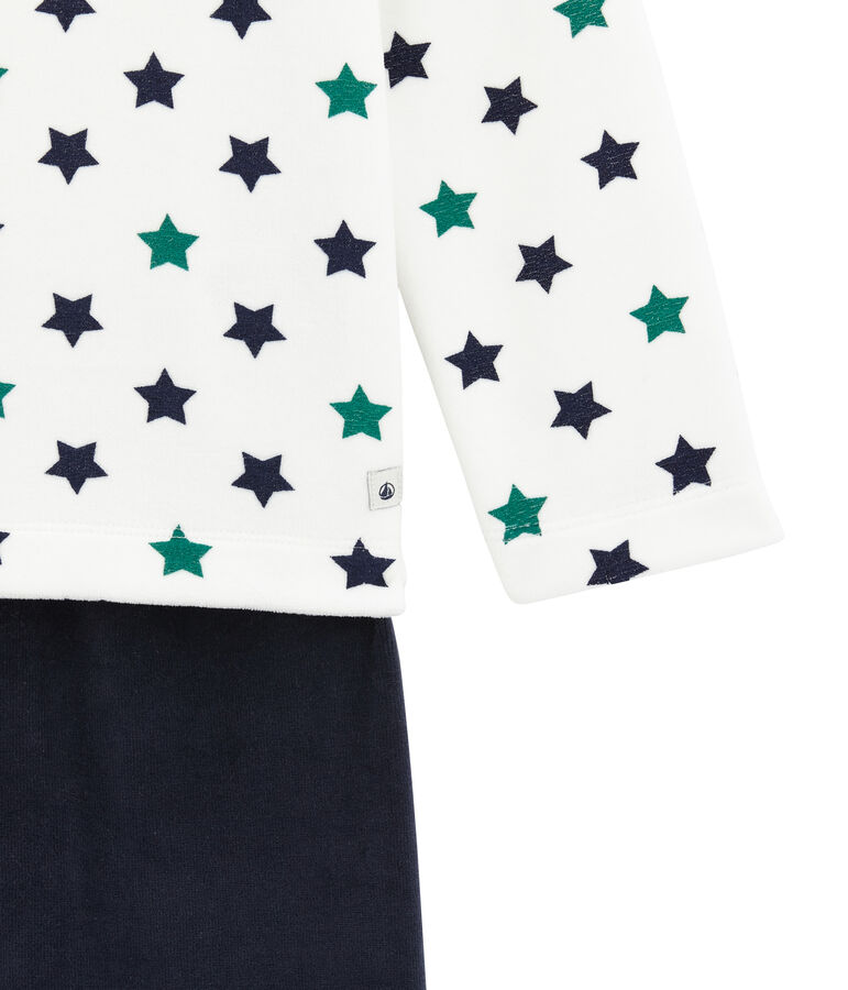 Little boy's pyjamas SMOKING blue/MULTICO white