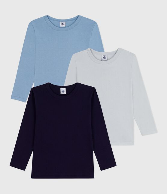 Pack of children's long-sleeved plain T-shirts variante 1
