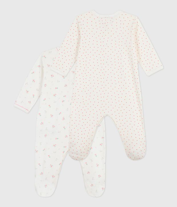 Pack of babies' printed cotton pyjamas multicolor